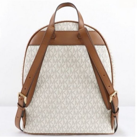 MICHAEL KORS Kenly Medium Backpack Signature Vanilla Bag - Picture 4 of 16